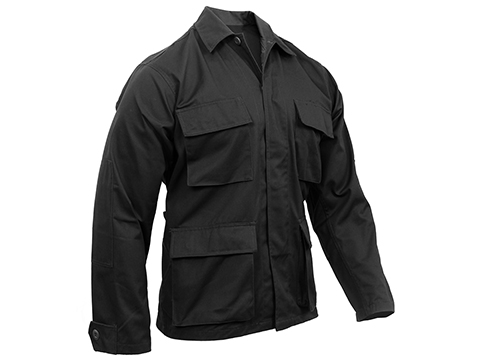 Rothco Poly Cotton Twill BDU Shirt (Color: Black / Large)