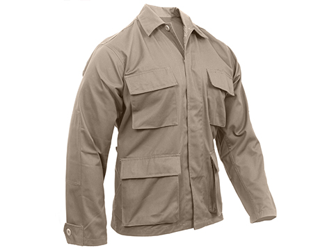 Rothco Poly Cotton Twill BDU Shirt (Color: Khaki / Large)