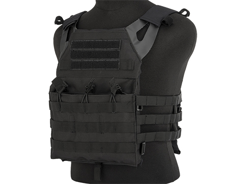 Rothco Lightweight Plate Carrier Vest (Color: Black)