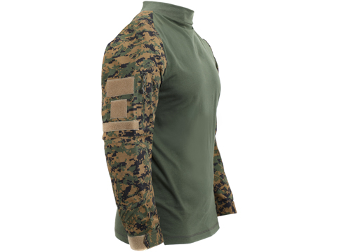 Rothco Tactical Airsoft Combat Shirt (Color: Woodland Digital / Large)