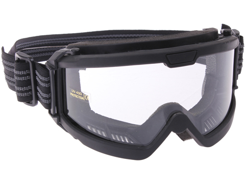 Rothco OTG (Over the Glasses) ANSI Rated / Mil-Spec Ballistic Goggles (Color: Black / Clear Lens)