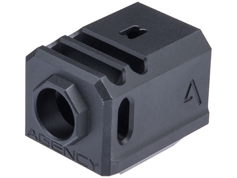 RWA Agency Arms 417 Dual Port Compensator for Elite Force GLOCK Series Gas Blowback Airsoft Pistols (Color: Black)