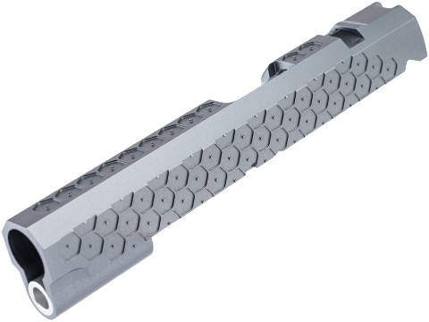 EMG Custom CNC Aluminum Hex Slide for Tokyo Marui Hi-CAPA Gas Blowback Airsoft Pistols (Color: Steel Grey)