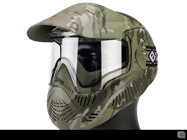 black Paintball Maske Annex MI-7 Full Head thermal 