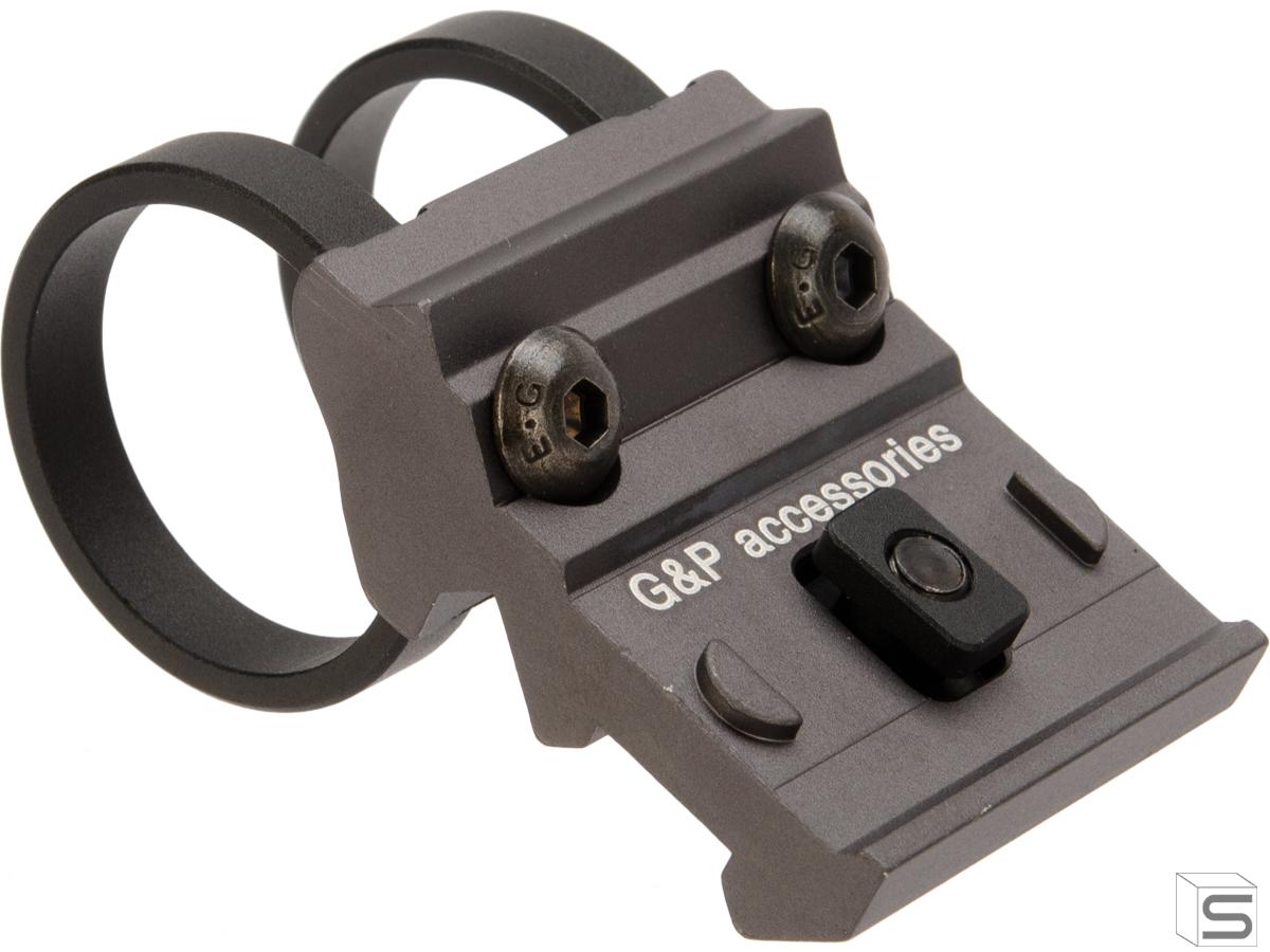 G P One O Clock Flashlight Laser Mount 1 Ring Type M Lok Gray Pro Shop Salient Arms