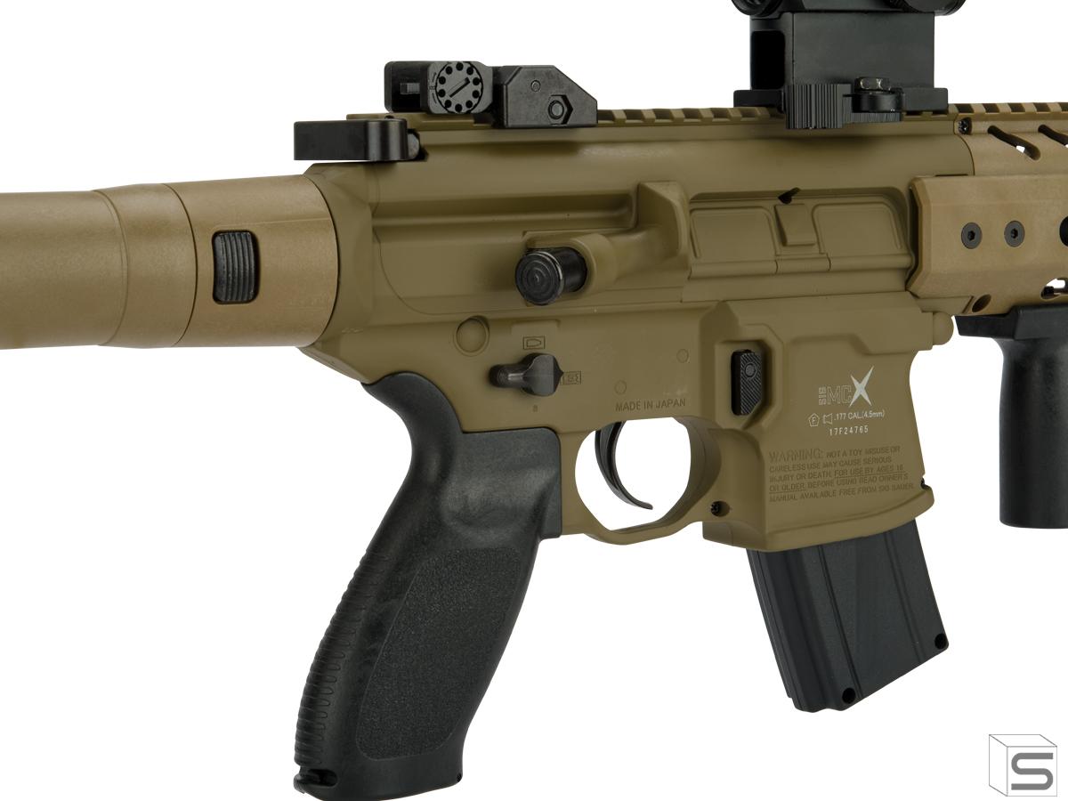 SIG Sauer MCX ASP Co2 Powered 177 Cal Semi Automatic Airgun Color Flat Dark Earth Pro Shop 