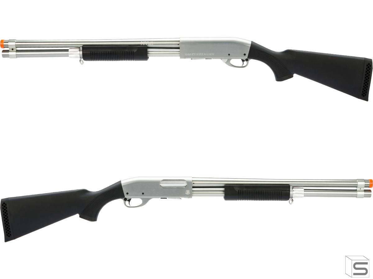 S T M870 Type Full Metal Airsoft Training Shotgun Version Standard Silver Polymer Stock Pro Shop Salient Arms S T M870 Type Full Metal Airsoft Training Shotgun Version Standard Silver Polymer Stock Pro Shop Salient Arms