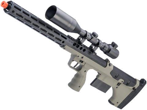 Desert Tech SRS-A2 22 Covert Pull Bolt Action Bullpup Sniper Rifle by Silverback Airsoft (Color: OD Green / Right-Handed)