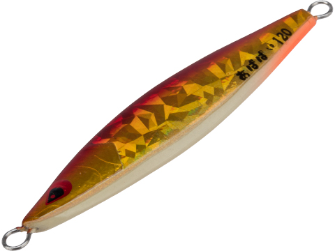 Sea Falcon Ababai Holographic Deep Sea Fishing Jig (Model: Red Gold w/ Glow Belly / 120g)