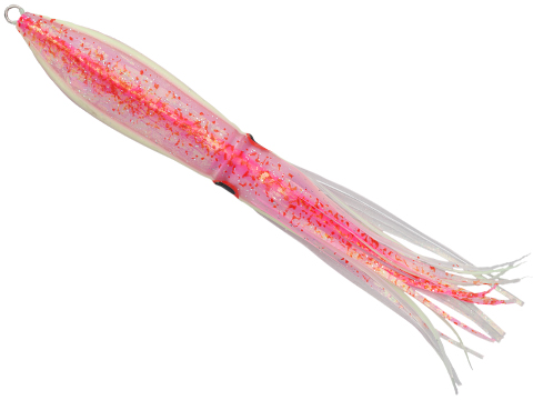 Sea Falcon Slow Squid Deep Sea Fishing Jig (Model: 300g Pink / Black-Glowing Stripe)