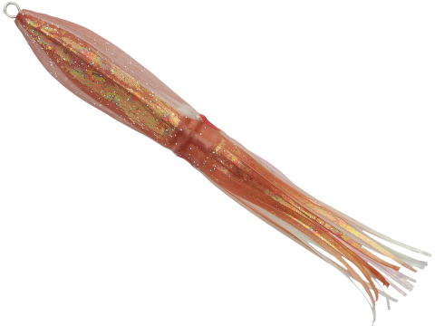 Sea Falcon Slow Squid Deep Sea Fishing Jig (Model: 300g Brown / Pink Glowing Stripe)