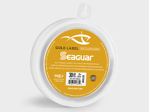 Seaguar Gold Label 100% Fluorocarbon Leader Material (Model: 25yd / 15lb)