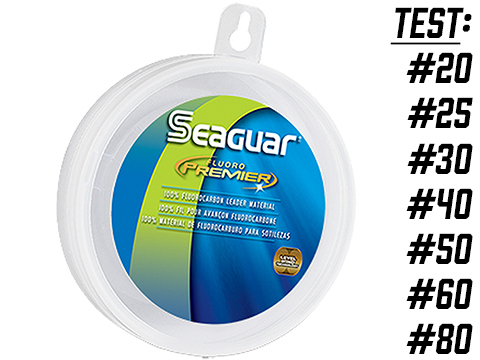 Seaguar Fluorocarbon Premier Leader Material (Size: 60FP25 / 60Lb 25Yds)