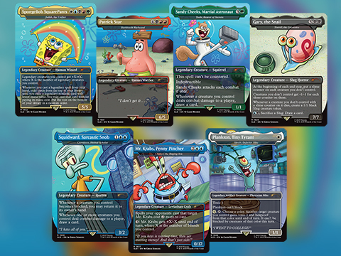 Magic: The Gathering Secret Lair x SpongeBob SquarePants: Legends of Bikini Bottom Exclusive Playing Cards (Model: Foil)