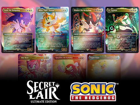 Magic: The Gathering Secret Lair x Sonic: Friends & Foes 