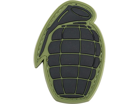 Matrix Pineapple Grenade PVC Morale Patch (Color: Black)