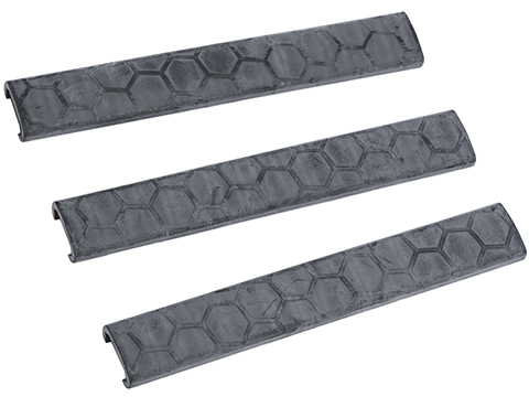 Hexmag Slim Line 18-Slot LowPro Rail Cover (Color: Black / 3 Pack)