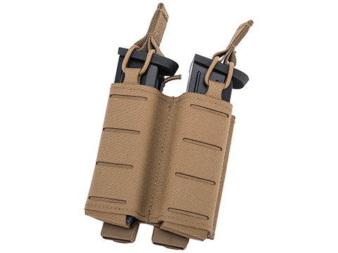 Sentry Staggered Column Double Pistol Magazine Pouch (Color: Coyote Brown)