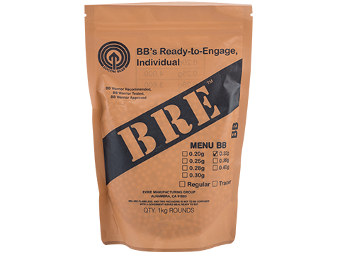 Evike.com Match Grade 1kg BRE Airsoft BBs - Socom Gear (Size: 0.32g)