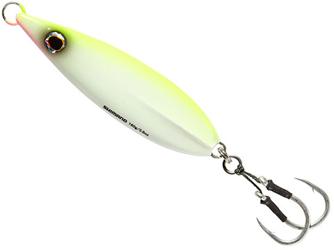 Shimano Butterfly Flat Fall Jig (Color: Chartreuse White / 300g)