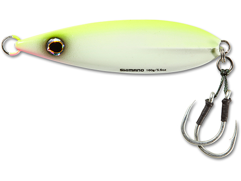 Shimano Butterfly Flat Fall Jig (Color: Chartreuse White / 200g)