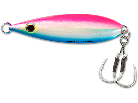 Shimano Butterfly Flat Fall Jig (Color: Pink Blue / 250g)