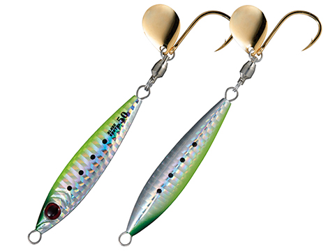 Shout! Fishing Tackle Blade Shotel Fishing Jig (Color: Chartreuse Sardine / 130g)