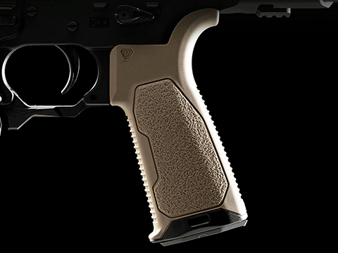 Strike Industries AR Overmolded Enhanced Pistol Grip (Model: 15 Degrees / Flat Dark Earth)