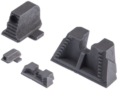 Strike Industries Strike Iron Front & Rear Sights for SIG Sauer P320 (Model: Suppressor Height)