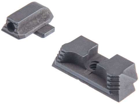 Strike Industries Strike Iron Front & Rear Sights for SIG Sauer P320 (Model: Standard Height)