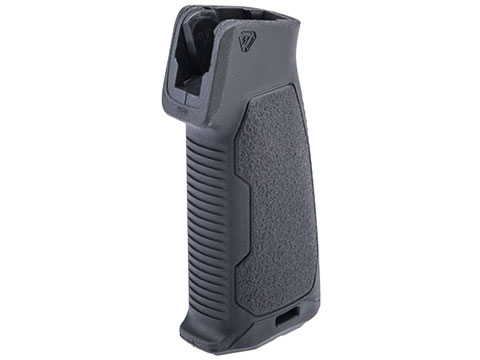 Strike Industries AR Flat Top Overmolded Pistol Grip (Model: 15 Degrees / Black)