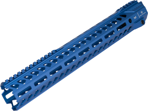 Strike Industries Strike Rail MLOK Free Float Aluminum Handguard for AR15 Rifles (Color: Blue / 15.5)