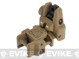 Rhino Flip-Up Tactical Back-Up Rifle Sight by APS - Rear Sight (Color: Dark Earth)