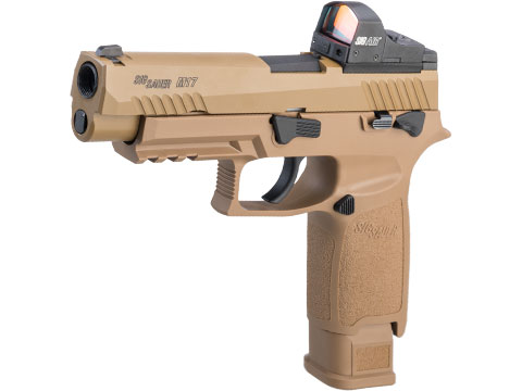 SIG Sauer ProForce P320 M17 MHS Airsoft GBB Pistol (Color: Tan / CO2 / Competition Package)