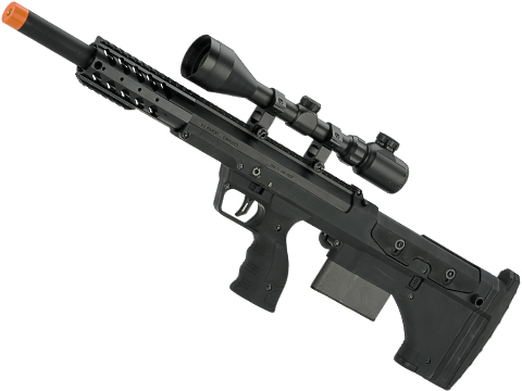 Desert Tech SRS-A1 20 Sport Gen3 Pull Bolt Action Bullpup Sniper Rifle by Silverback Airsoft (Color: Black / Right-Handed)