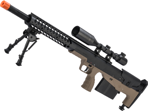 Desert Tech HTI Bolt Action Bullpup Sniper Rifle by Silverback Airsoft (Color: Flat Dark Earth)