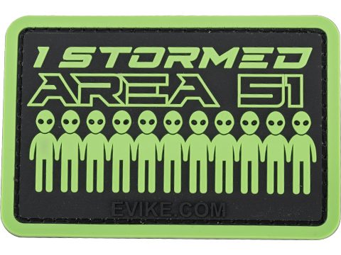 Evike.com I Stormed Area 51 PVC Morale Patch