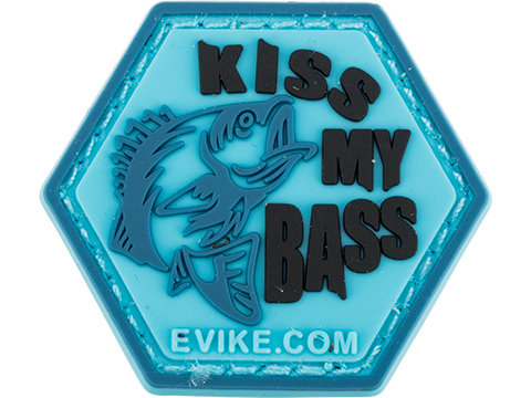 Operator Profile PVC Hex Patch Fishing Series 1 (Style: Kiss My Bass)