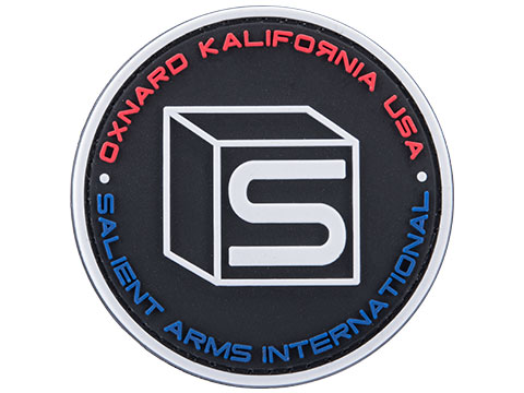 Salient Arms International Logo PVC Hook and Loop Morale Patch - Black / Multi