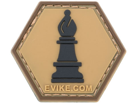 Operator Profile PVC Hex Patch Chess Series (Piece: Bishop / Tan)