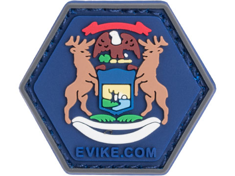 Operator Profile PVC Hex Patch State Flag Series (Model: Michigan)