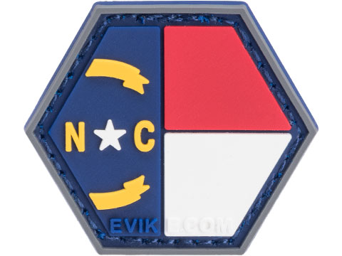 Operator Profile PVC Hex Patch State Flag Series (Model: North Carolina)