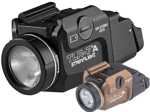 Streamlight TLR-7A Weapon Light w/ Swappable Rear Switch Configurations (Color: Black)