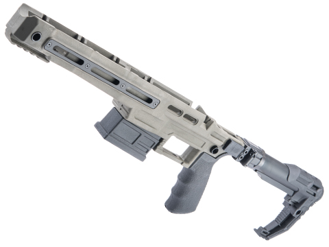 Slong Airsoft CSR-10 Tactical Stock w/ M-LOK Mounting Slots for VSR-10 Airsoft Sniper Rifles 