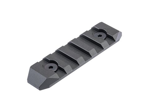 Slong Airsoft CNC Aluminum M-LOK Rail Segment (Model: 5 Slot / Black)