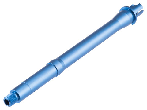 Slong Airsoft CNC Aluminum All-In-One Outer Barrel for M4/M16 Airsoft AEG Rifles (Length: 10.5 / Blue)