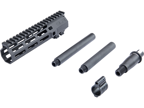 Dytac SLR Licensed ION Lite M-LOK Handguard Kit w/ Outer Barrel & Dummy Gas Block (Model: 7.5 / Black)