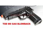 z BELL Full Metal 1:1 Scale Gas Blowback M9 Airsoft Pistol