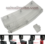 M4 Magazine Shaped 500rd BB Speed Loader - Transparent Clear