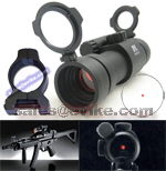 NC Star 1x30 Tactical Illuminated Electro Red Dot Scope w/ Weaver Mount